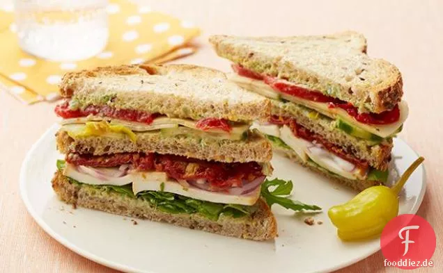Veggie Lover ' s Club Sandwich
