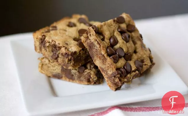 Erdnussbutter Blondies