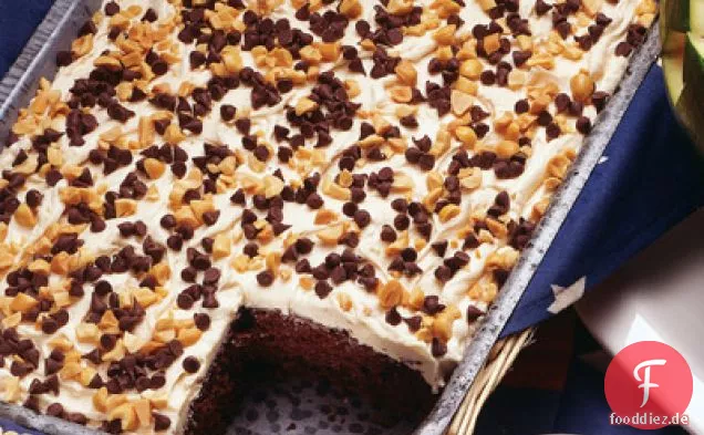 Leckerer Schokoladen-Erdnuss-Kuchen