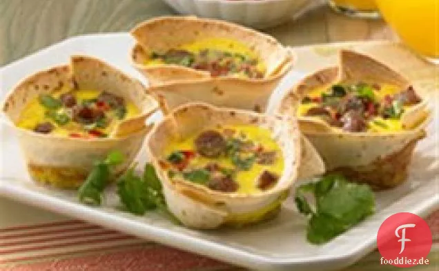 Frühstück Tortilla Tassen