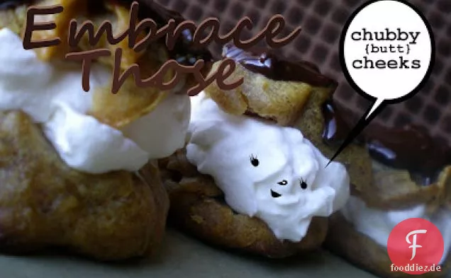 Erdnussbutter Creme Puffs