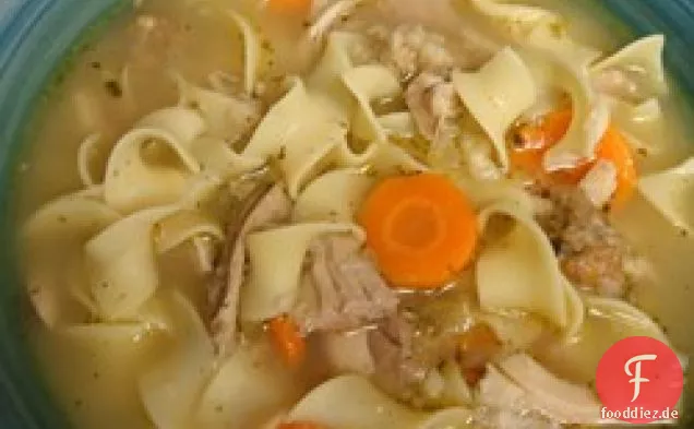 Tag-nach-Thanksgiving-Truthahn Karkasse Suppe