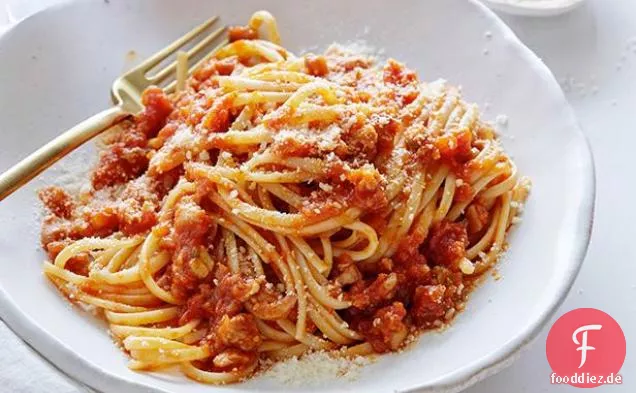 Linguine mit Hühnerragout