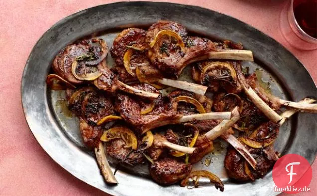 Baby Lammkoteletts mit Zitrone