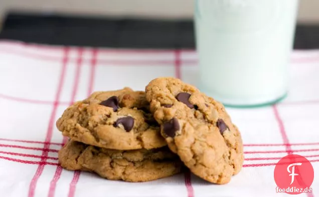 Erdnussbutter Schokolade Chip Cookies