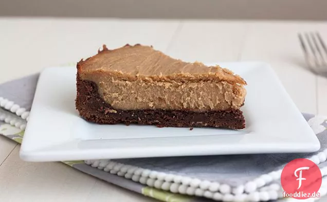 Erdnussbutter-brownie-Käsekuchen