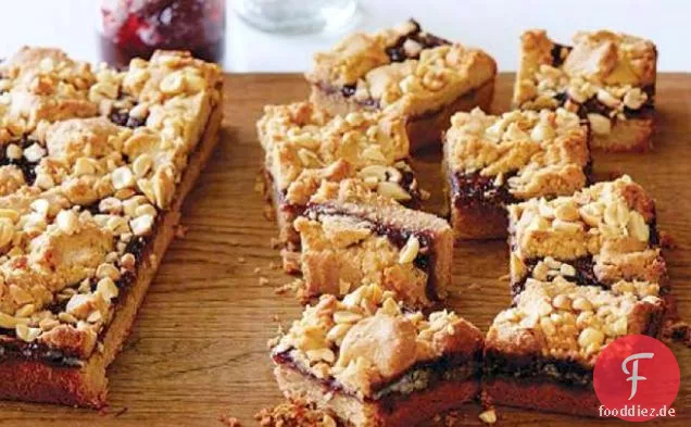 Erdnussbutter und Jelly Bars