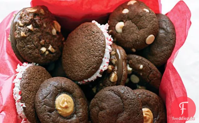Schokolade Erdnussbutter Thumbprint Cookies