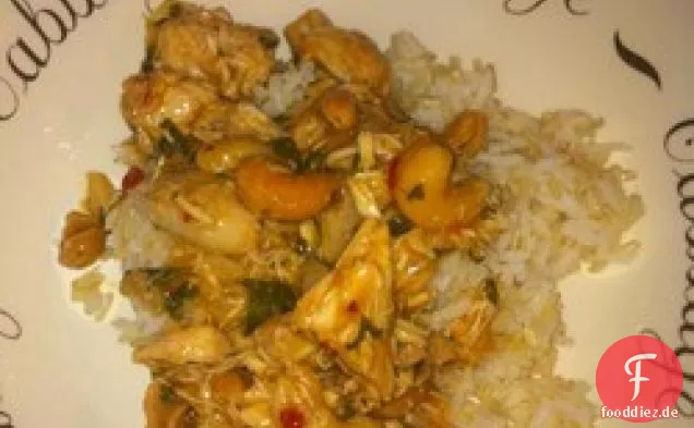 Wie man Cashew-Huhn macht