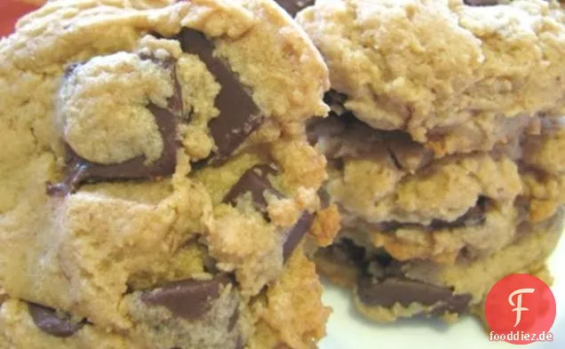 Erdnussbutter Schokolade Chunk Cookies