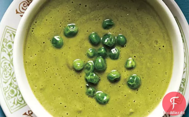 Schnell gekühlte Erbsensuppe
