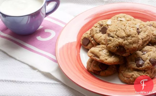 Mehllose Erdnussbutter-Chocolate Chip Cookies