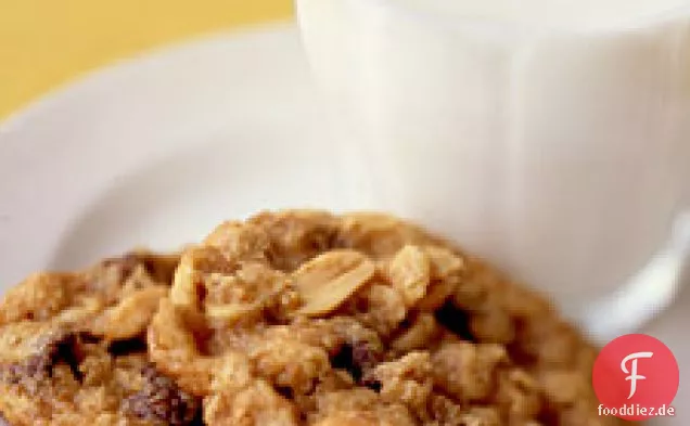 Erdnussbutter-Chocolate Chip Haferflocken Cookies