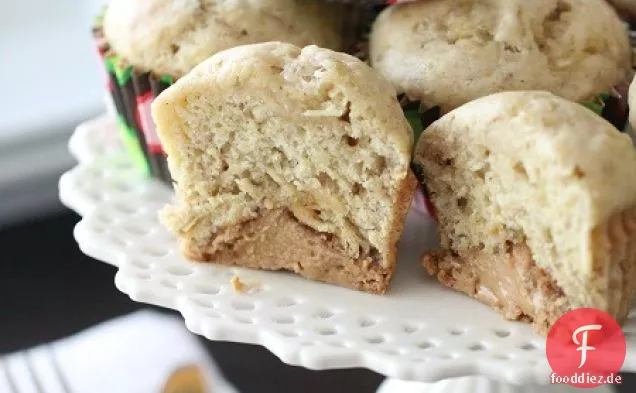 Erdnussbutter-Trüffel-Bananen-Brot-Muffins