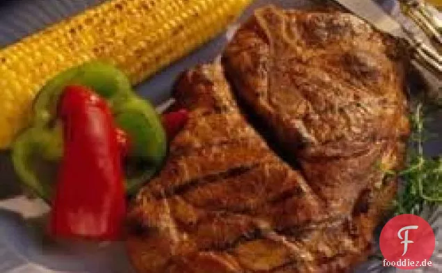 Gegrillte Honig-Soja-Schweinesteaks