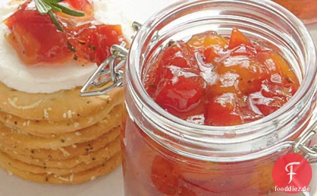 Tomaten-Pfirsich-Konserven