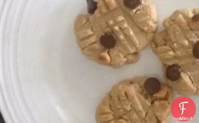 Perfekte glutenfreie Erdnussbutter-Kekse