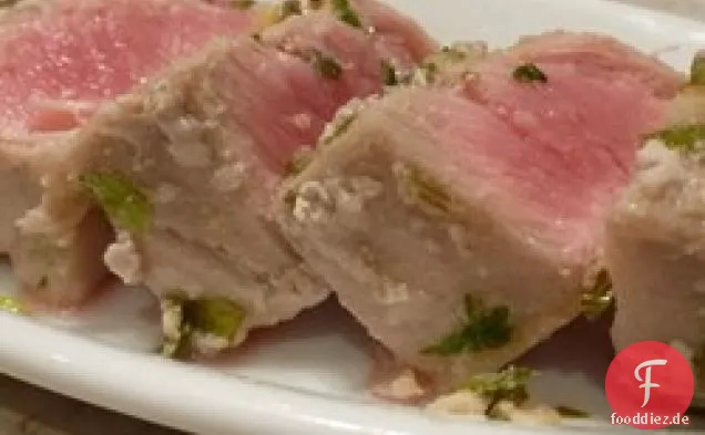 Gegrillter Limetten-Koriander Ahi mit Honigglasur