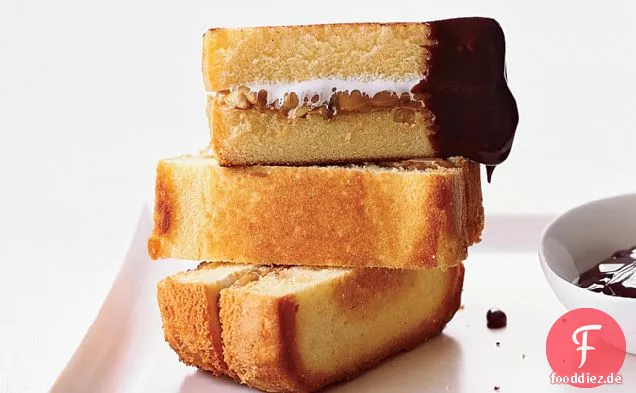 Erdnussbutter Pfund Kuchen S'mores