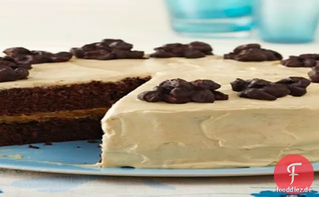 Schokoladen-Cluster-Erdnussbutter-Kuchen