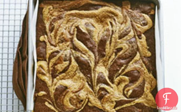 Erdnuss-Butter-Swirl-Brownies
