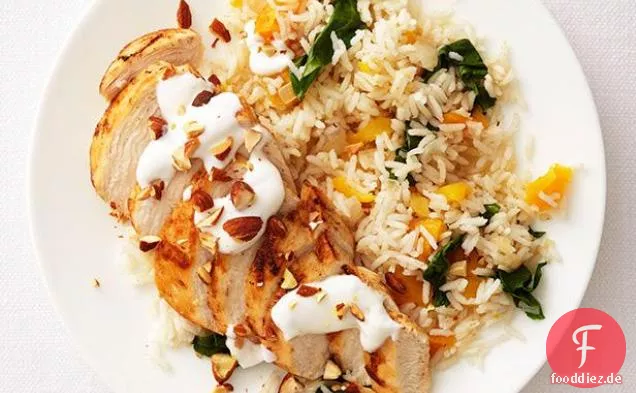 Nahöstliches Huhn und Reis