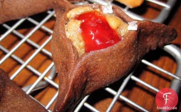 Schokolade-Erdnussbutter-Hamantashen