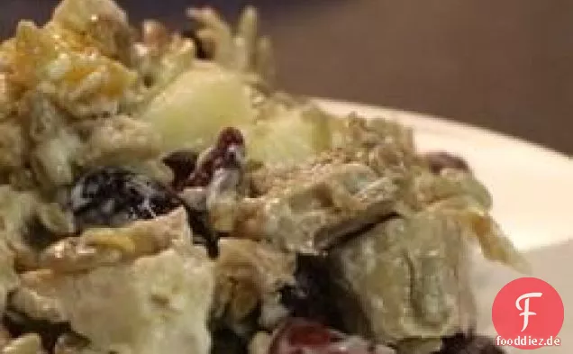 Süßer übrig gebliebener Putensalat