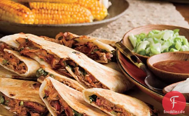 Gegrillte Schweinefleisch Quesadillas