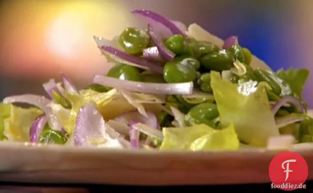 Fava-Bohnen-Pecorino-Salat