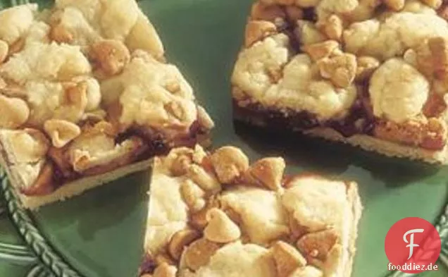 Erdnussbutter-Chips und Jelly Bars