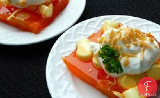 Aprikosen-Orangen-Gelatine-Salat