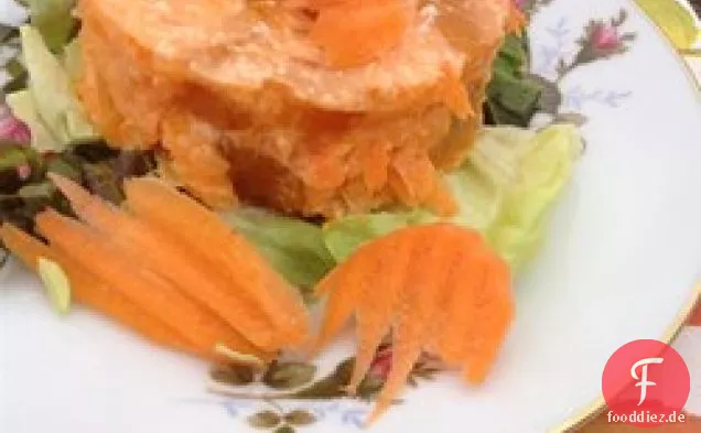 Orange Karotten Gelatine Salat