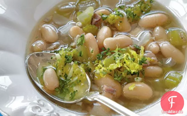 Weiße Bohnensuppe mit Gremolata