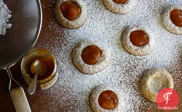 Honig Geröstete Erdnuss-Thumbprint-Cookies