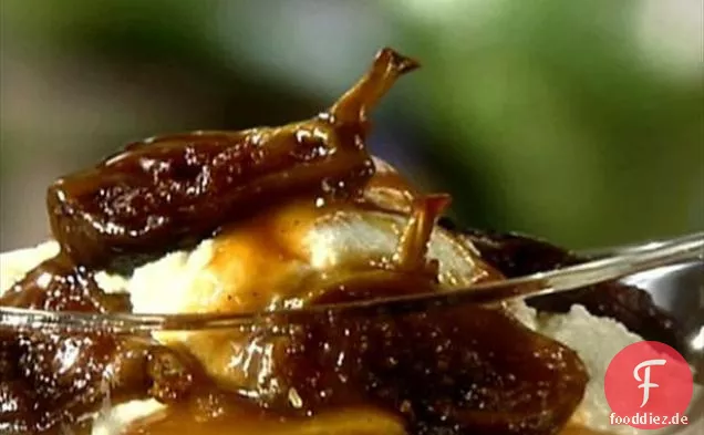 Gebratene Feigen mit frischem Ricotta