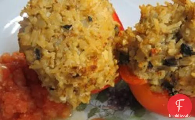 Fleischlose gefüllte Paprika