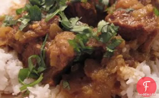Authentisches Rindfleisch-Curry aus Bangladesch