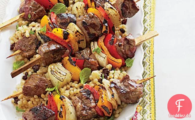 Gewürzte Lamm-Kebabs