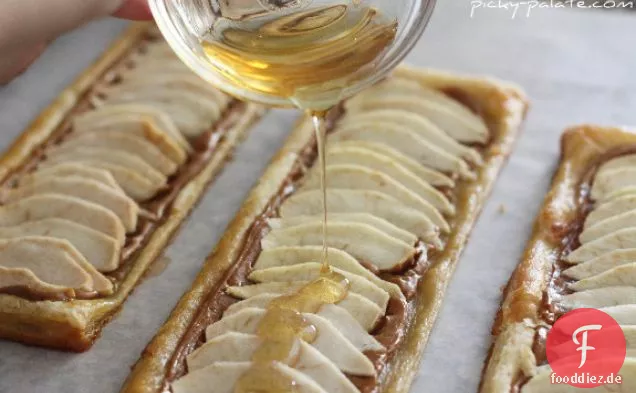Honig-Apfel-Erdnuss-Butter-Torte