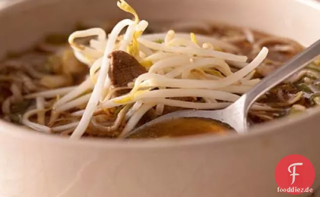 Japanisches Rindfleisch und Nudeln große Schüssel