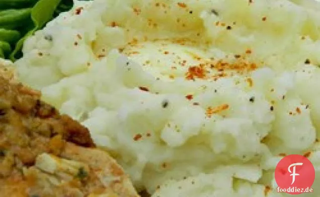 Kartoffelpüree und Äpfel
