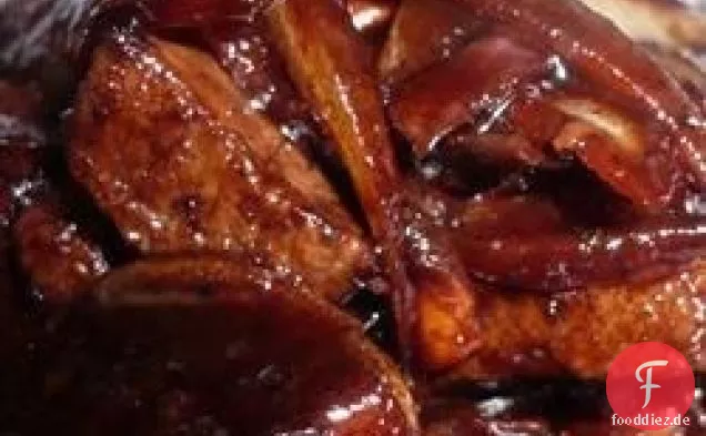 Rinderfilet in einer Port-Shiitake-Reduktion