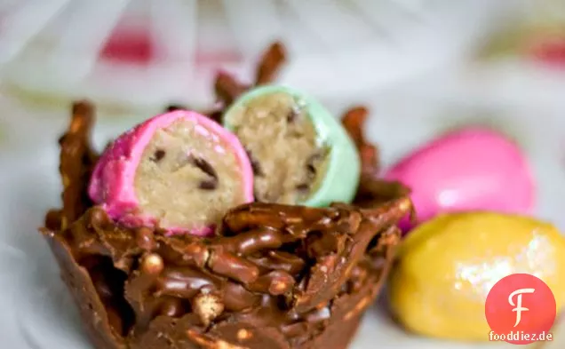 Chocolate Chip Cookie Teig Eier mit Schokolade Pb Nester