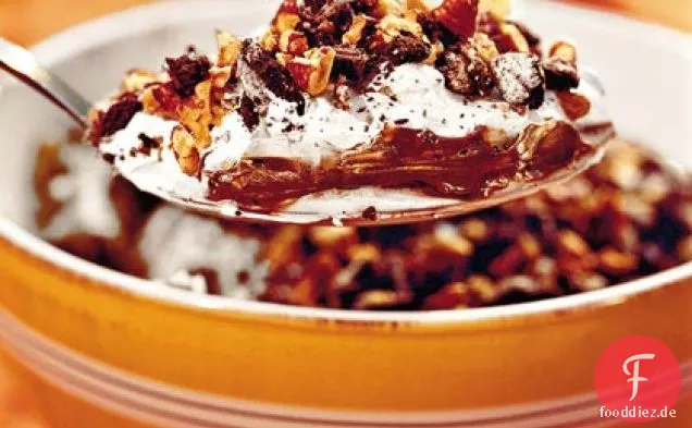 Schokoladen-Plätzchen-Pudding