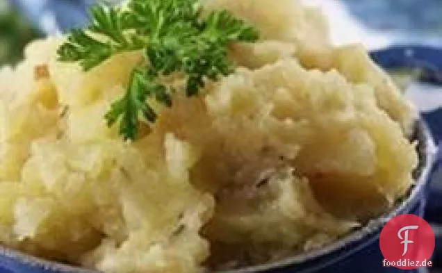 Yukon Gold Kartoffelpüree mit gerösteten Schalotten