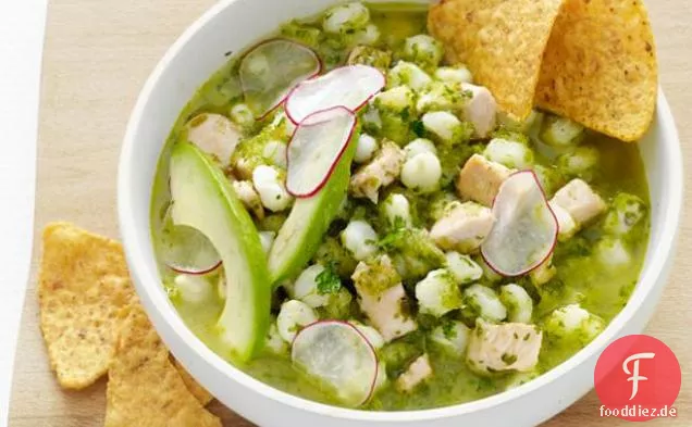 Chile-Huhn Posole