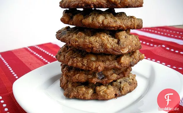 Erdnussbutter Haferflocken Schokolade Chunk Cookies