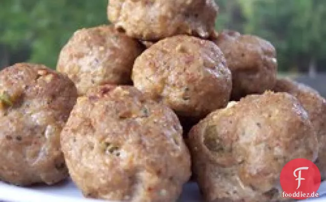 Verlockende Truthahn- und Blauschimmelkäse-Fleischbällchen