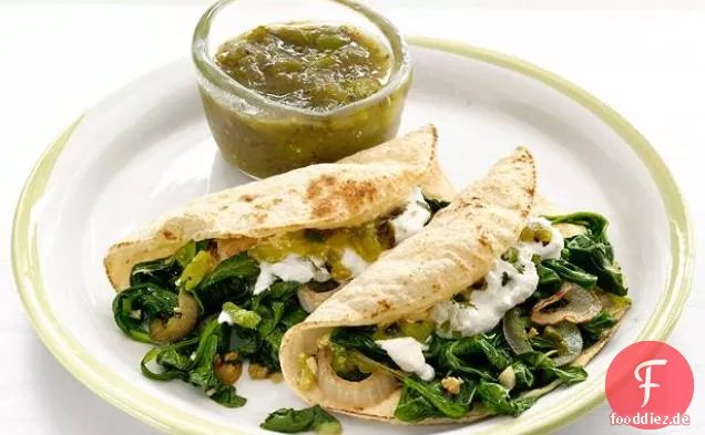 Ricotta-Spinat-Tacos